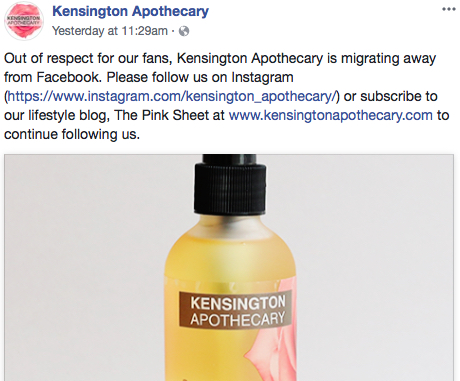 Kensington Facebook