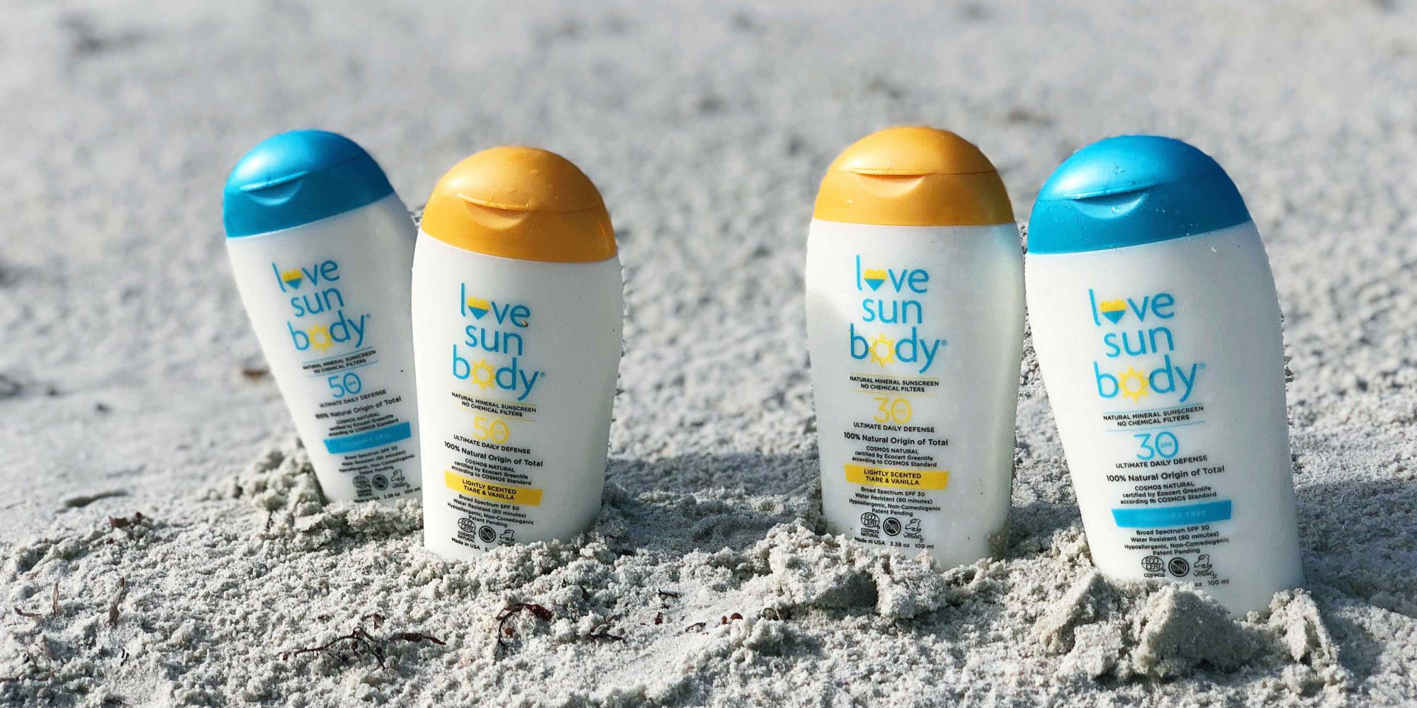 Love Sun Body Gets Bodies And Faces Beach-Ready With Mineral Sunscreens Carrying The EcoCert Cosmos Seal