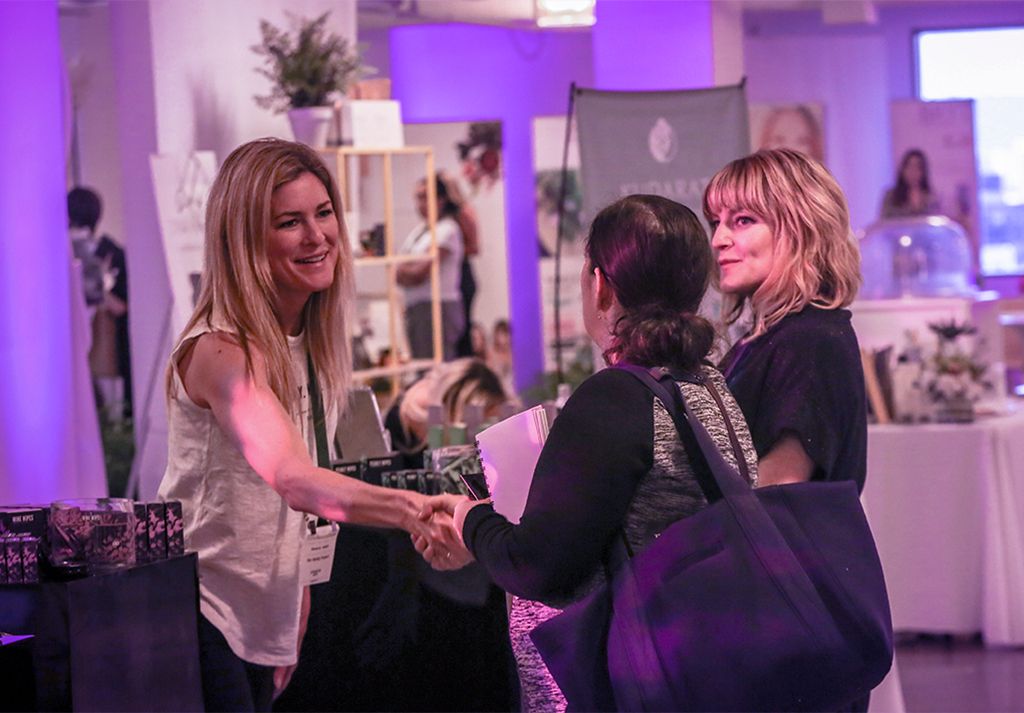 Editor Rachel Brown (center) and Claire McCormack (right, pictured with The Vanity Project founder, Kimberly Walker) have propelled Beauty Independent to new heights thanks to their passion for beauty entrepreneurs.