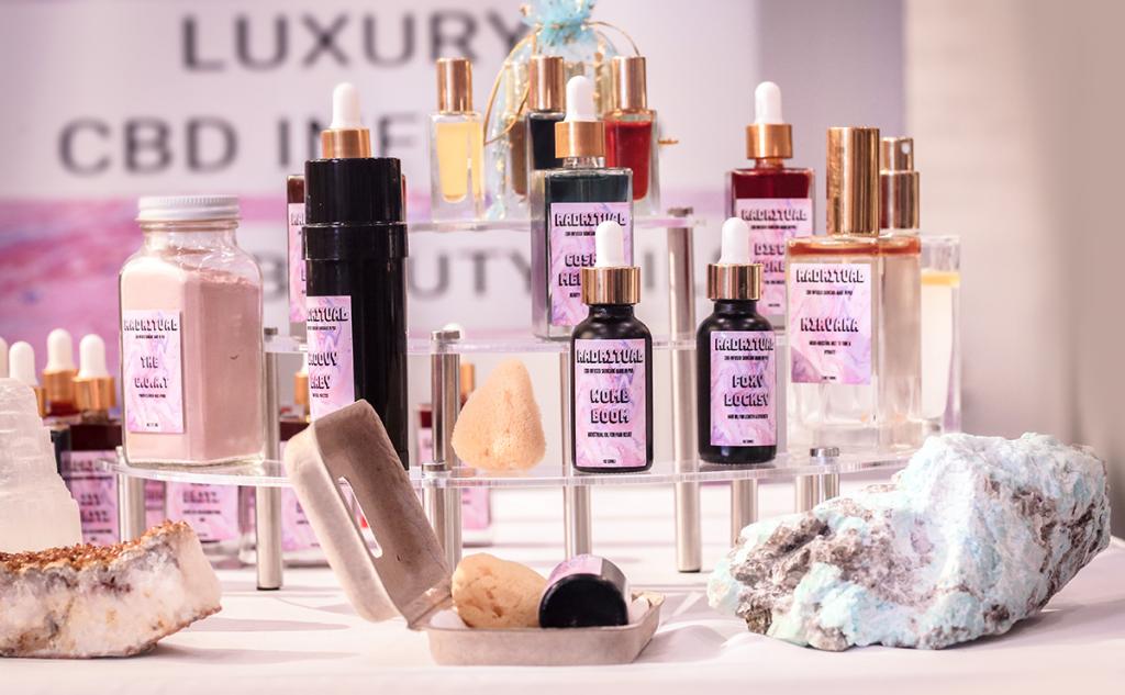 A wide variety of oils works with the CBD in Rad Rituals’ line of personal care blends. Rad Ritual is just one of many brands finding innovative ways to incorporate CBD in beauty and wellness products. (IBE NY 2018 Biggest Beauty Trends)