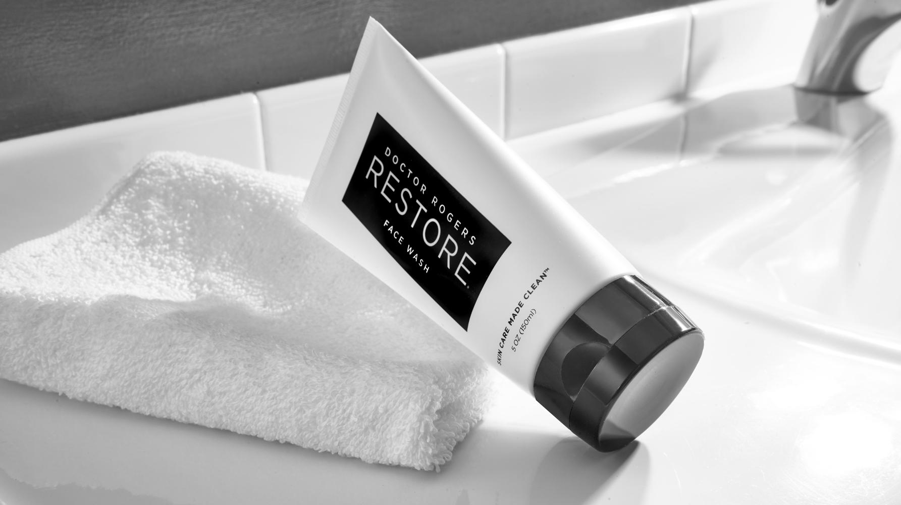 Doctor Rogers Restore Goes From One SKU To Two With The Launch Of Face Wash At Violet Grey