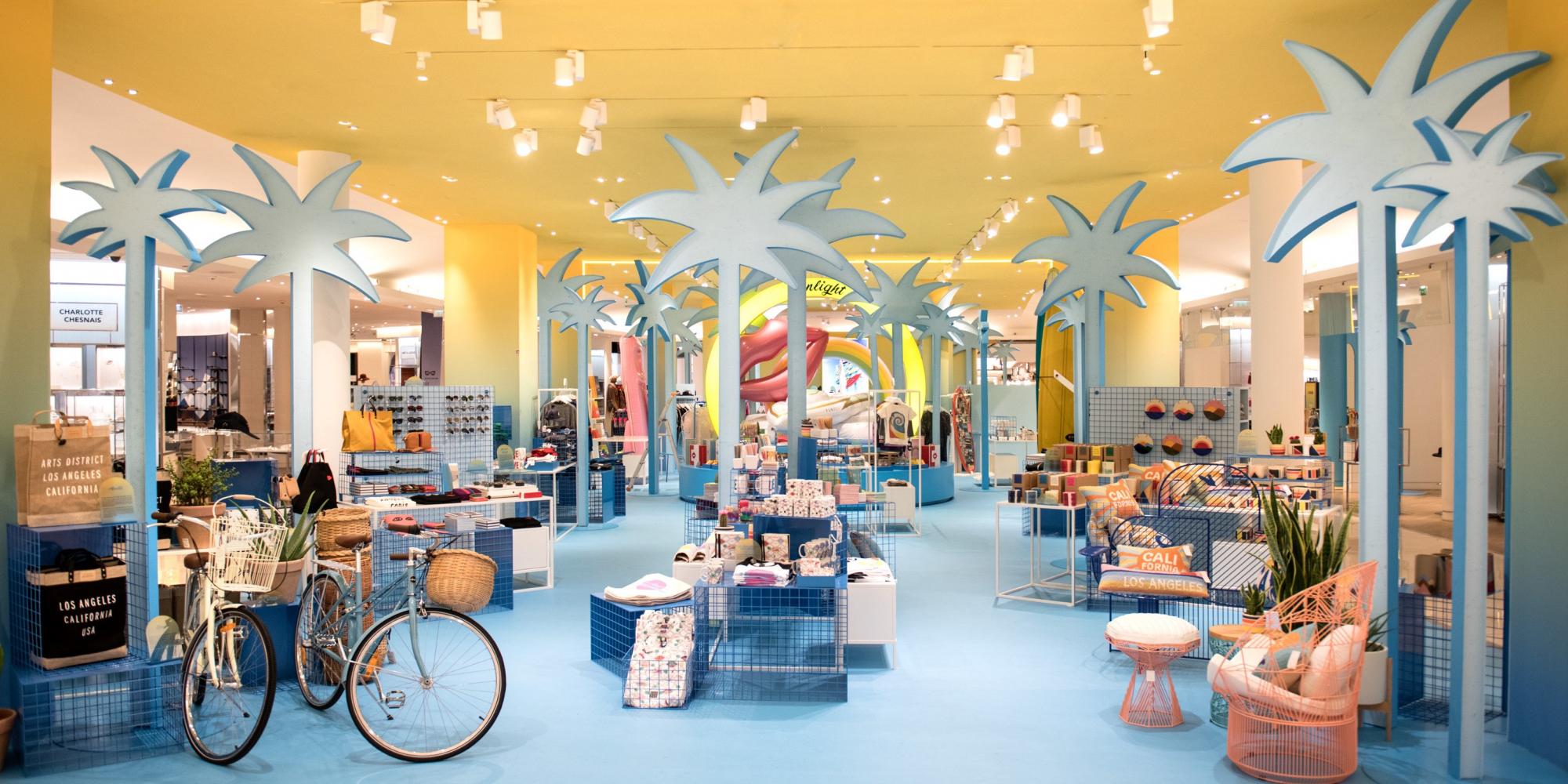 Paris Le Bon Marche - Interior of Le Bon Marche department store