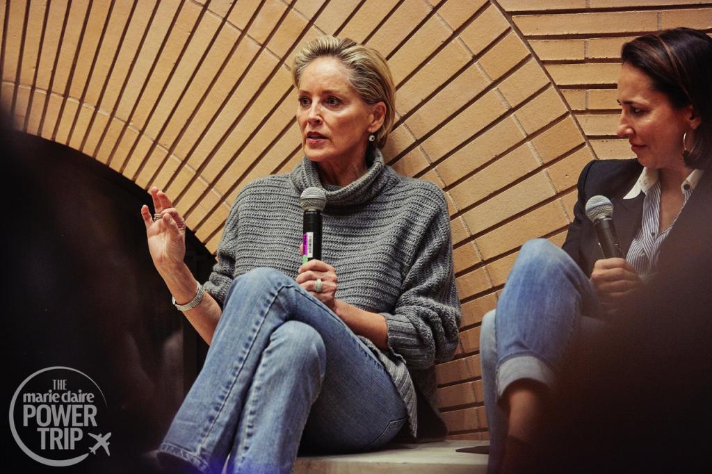 Sharon Stone, Anne Fulenwider Marie Claire Power Trip 2018