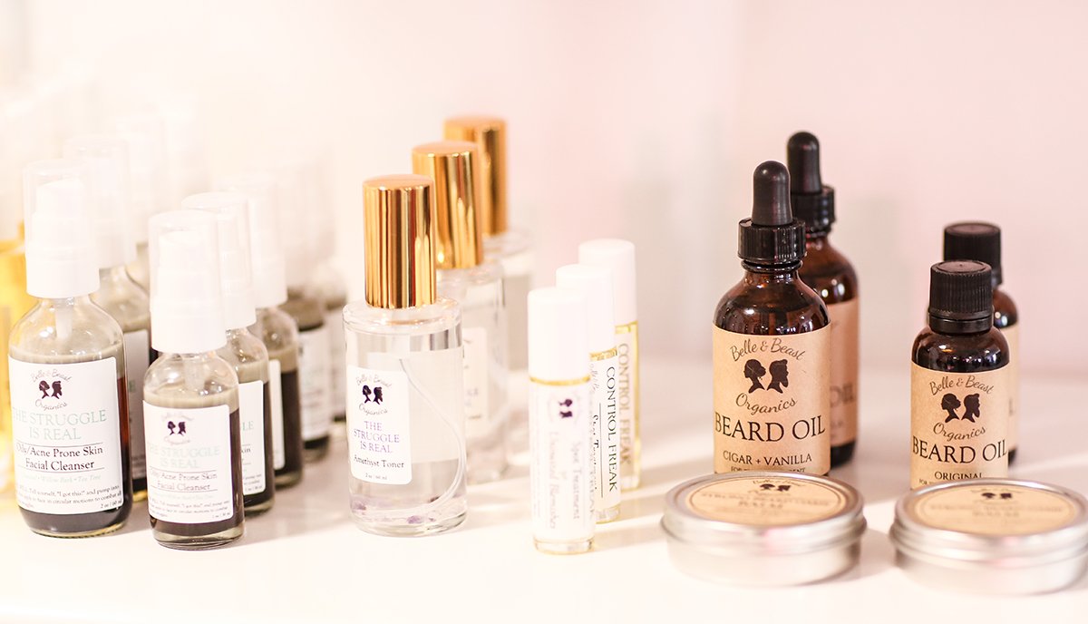 Gender specific marketing is back in vogue. Christy Marderosian's husband Tyler was the inspiration behind the Belle & Beast Organic's Beast line for men. (Big-Time Beauty Trends At IBE LA)