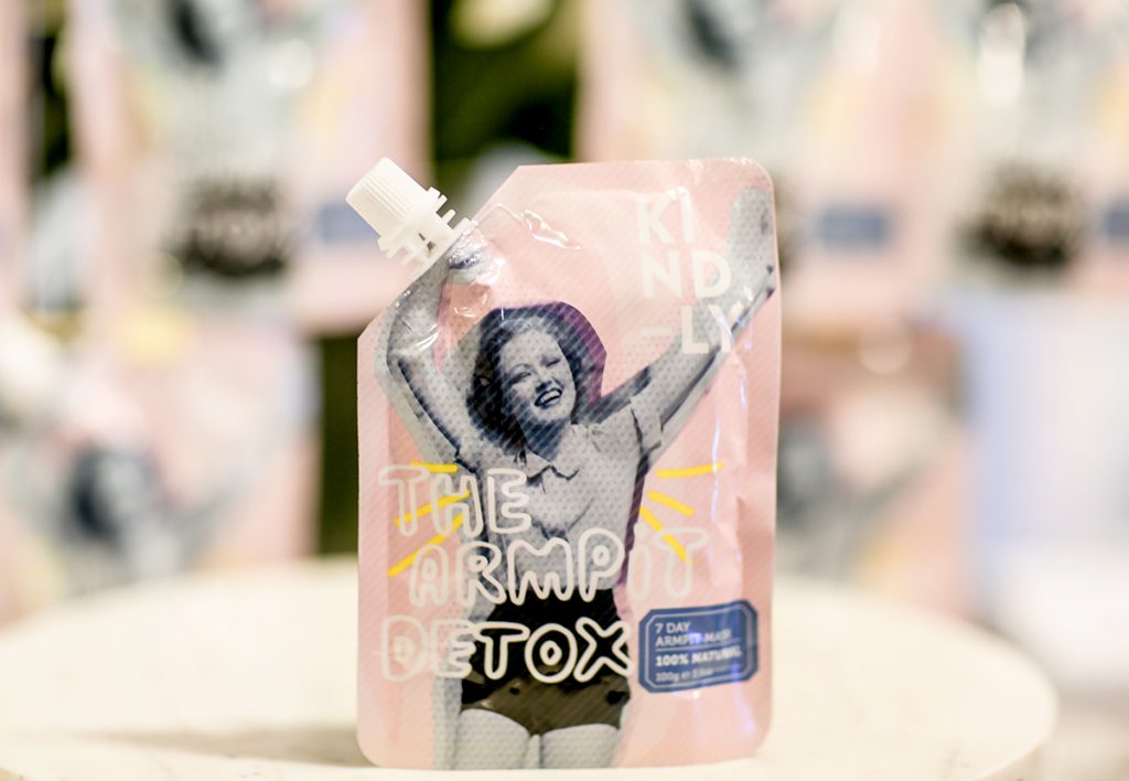 Product niches in the deodorant market are growing, and Kind-ly's Armpit Detox Mask take pit health to new heights. Used every day for a week, the mask is designed to "press reset on their pits" for consumers transitioning to natural deodorants. (Big-Time Beauty Trends At IBE LA)