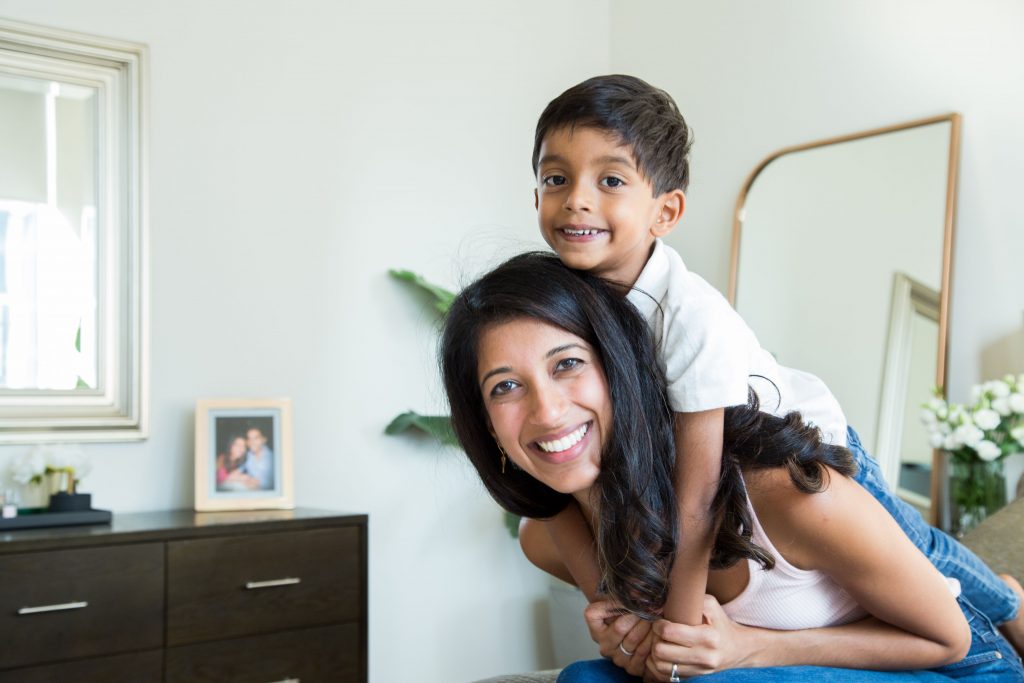 Bubbsi founder Sweta and Doshi with her son Alekh