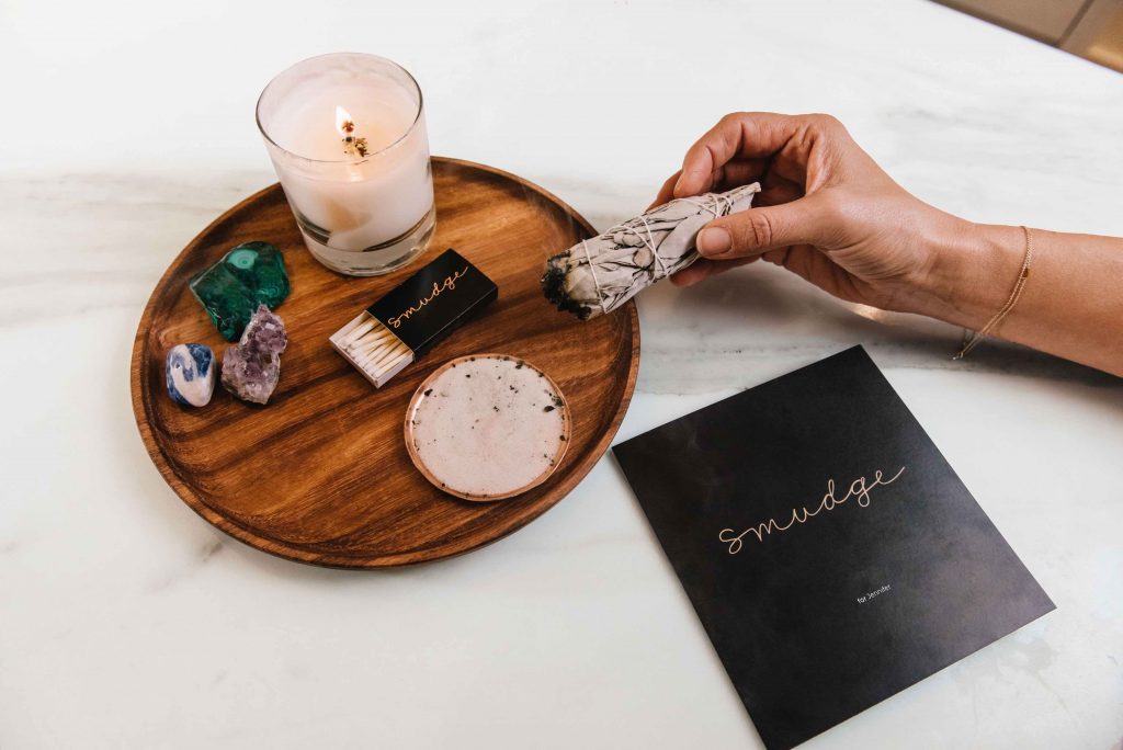 The wellness company Smudge curates boxes with tools for spiritual connection, including smudge bundles, bath and body products, crystals and ingestible treats.