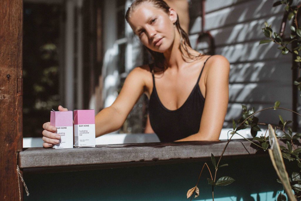 Zero-waste brand Bar None's products—Hydrating Conditioner Bar and Hydrating Shampoo—are available at Urban Outfitters.