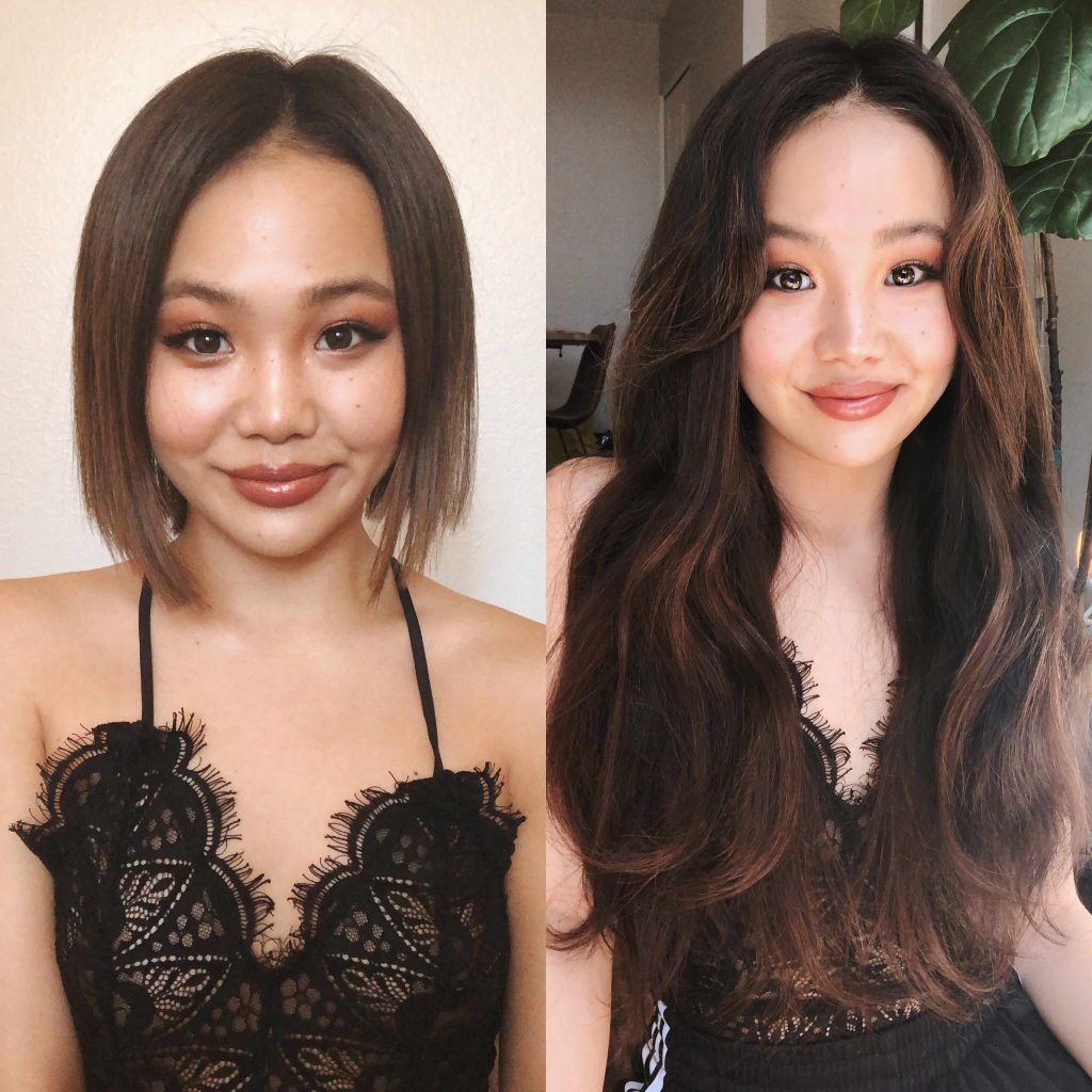 Insert Name Here Hair co-founder Sharon Pak illustrates the transformational nature of the brand's extensions that make them impactful on social media.