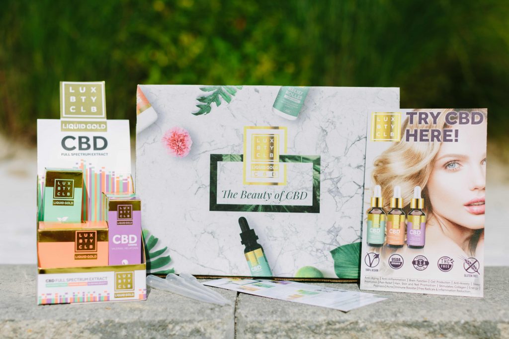 Lux Beauty Club has five stockkeeping units priced from $49 to $98: Orange Awake CBD Oil, Peppermint Peace CBD Oil, Sleeping Beauty CBD Oil, CBD Beauty Butter Body Cream and bestseller CBD Relief Roller.