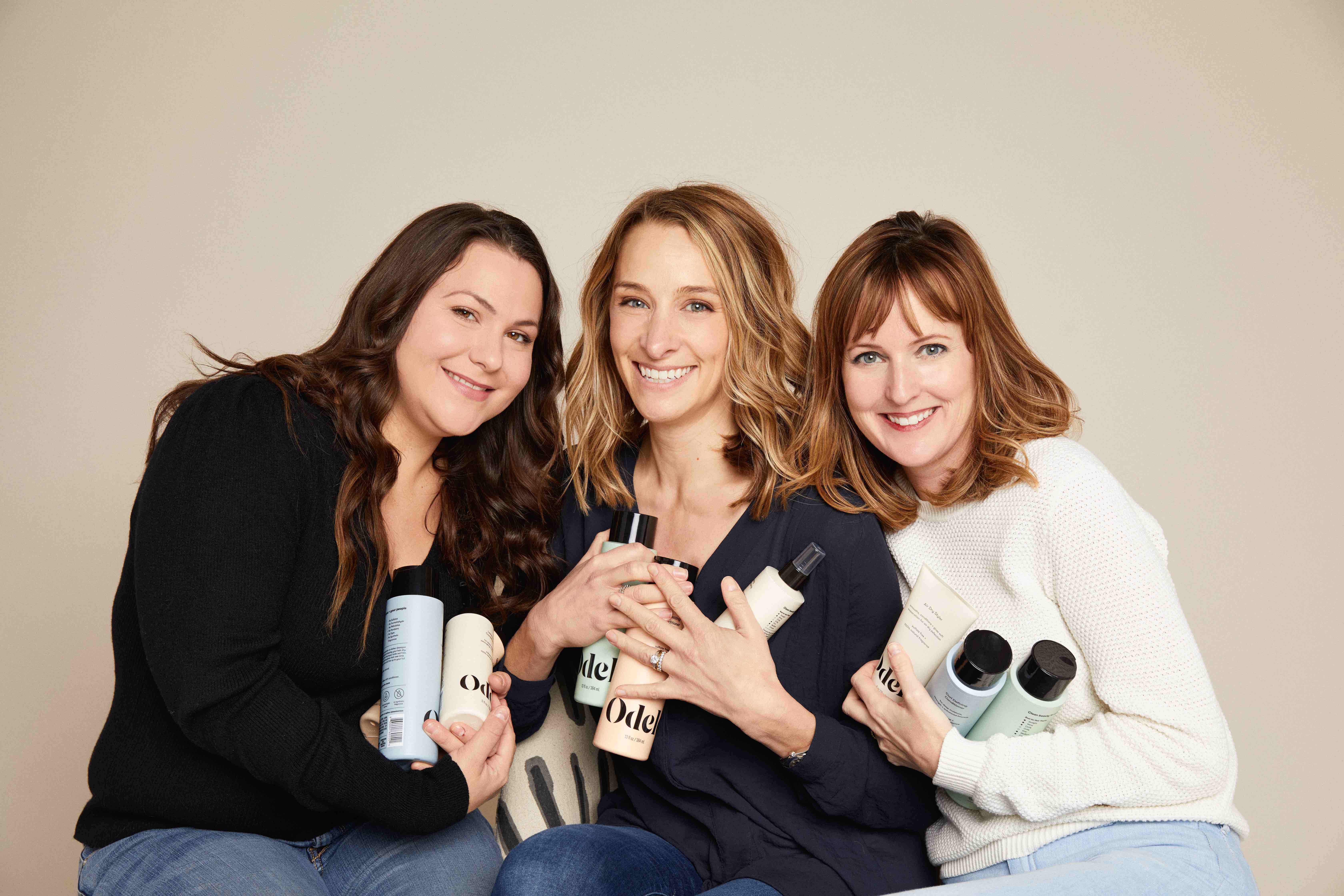 Odele co-founders Shannon Kearney, Lindsay Holden and Britta Chatterjee