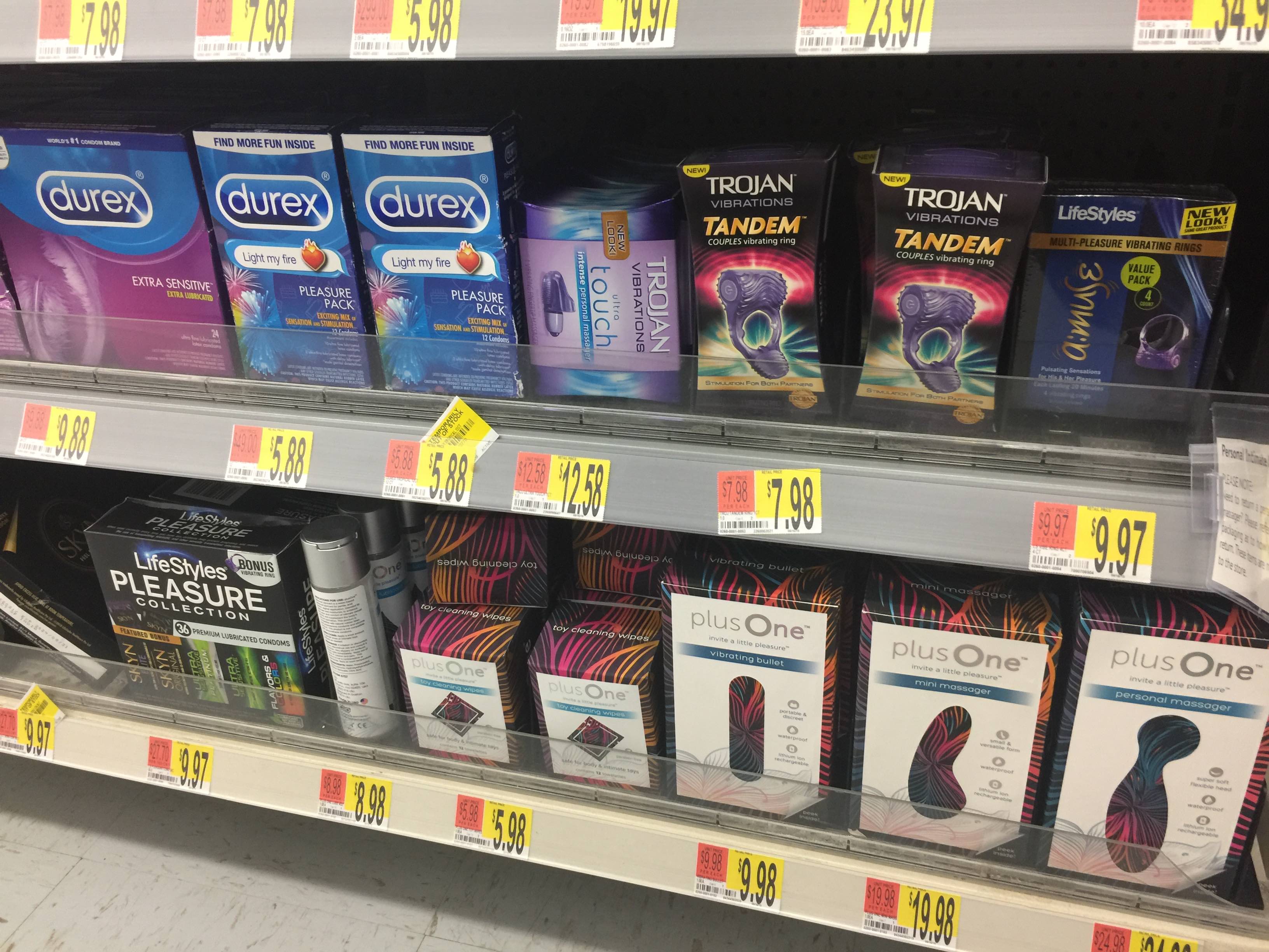 A look at the sex toys offered at Walmart. 