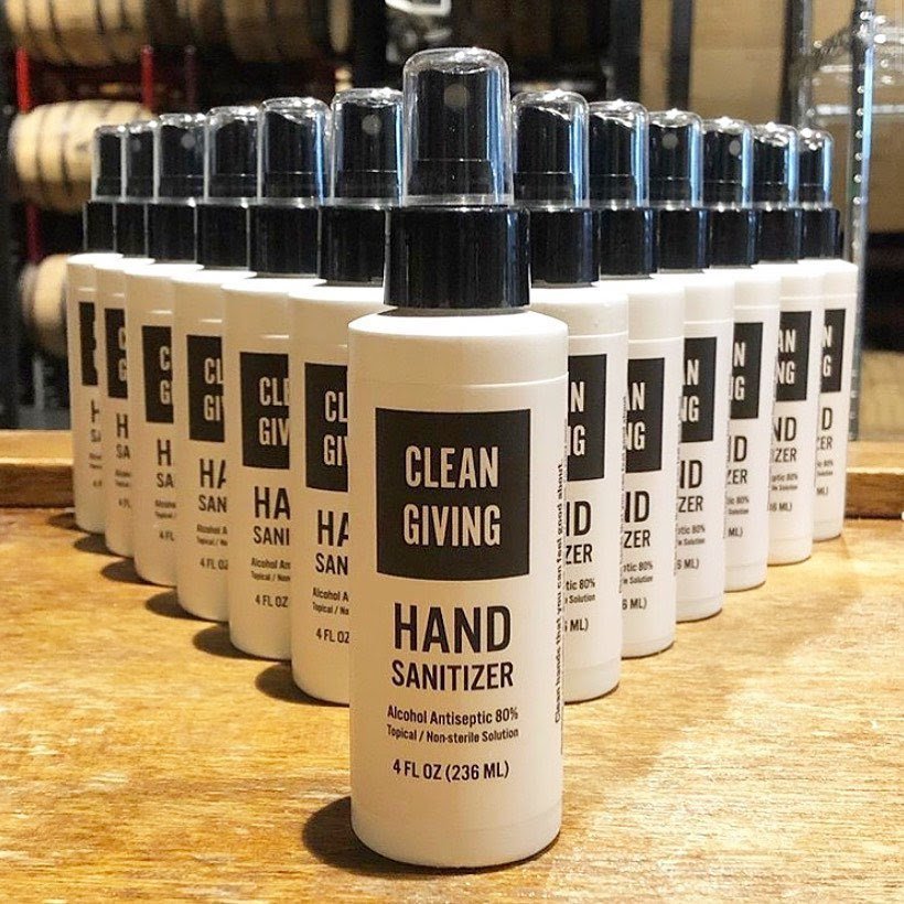 hand sanitizer brand Clean Giving 