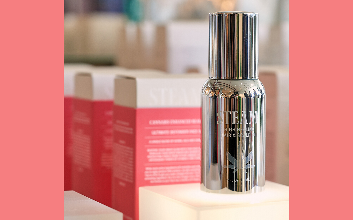 STEAM's formulations contain either just CBD (found through its website, Fred Segal or Harper Salon in Los Angeles), or a THC and CBD blend found in multiple dispensaries throughout California.