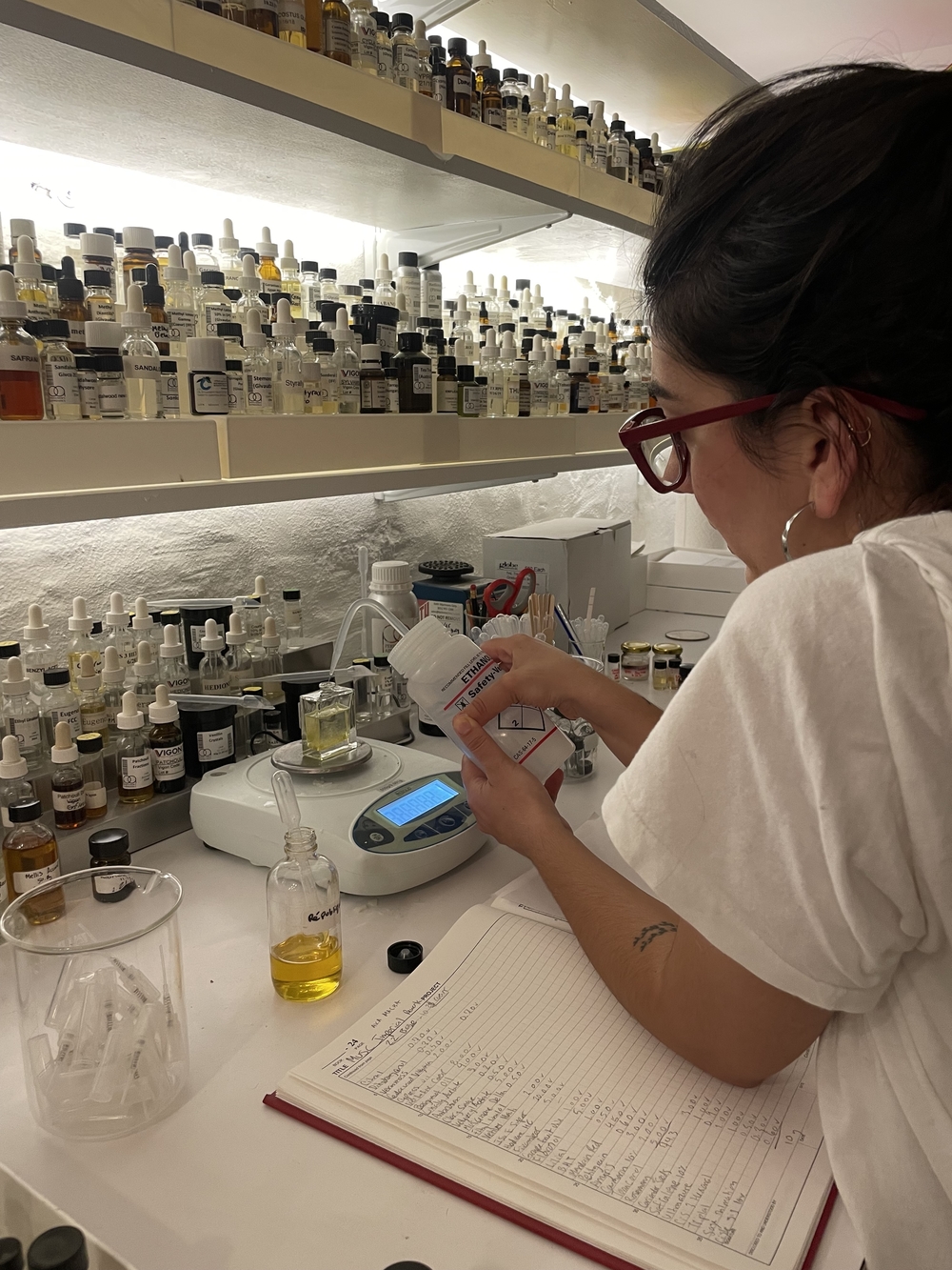 The fragrance lab in Pearlita NYC. Custom scents can cost up to $1,500
