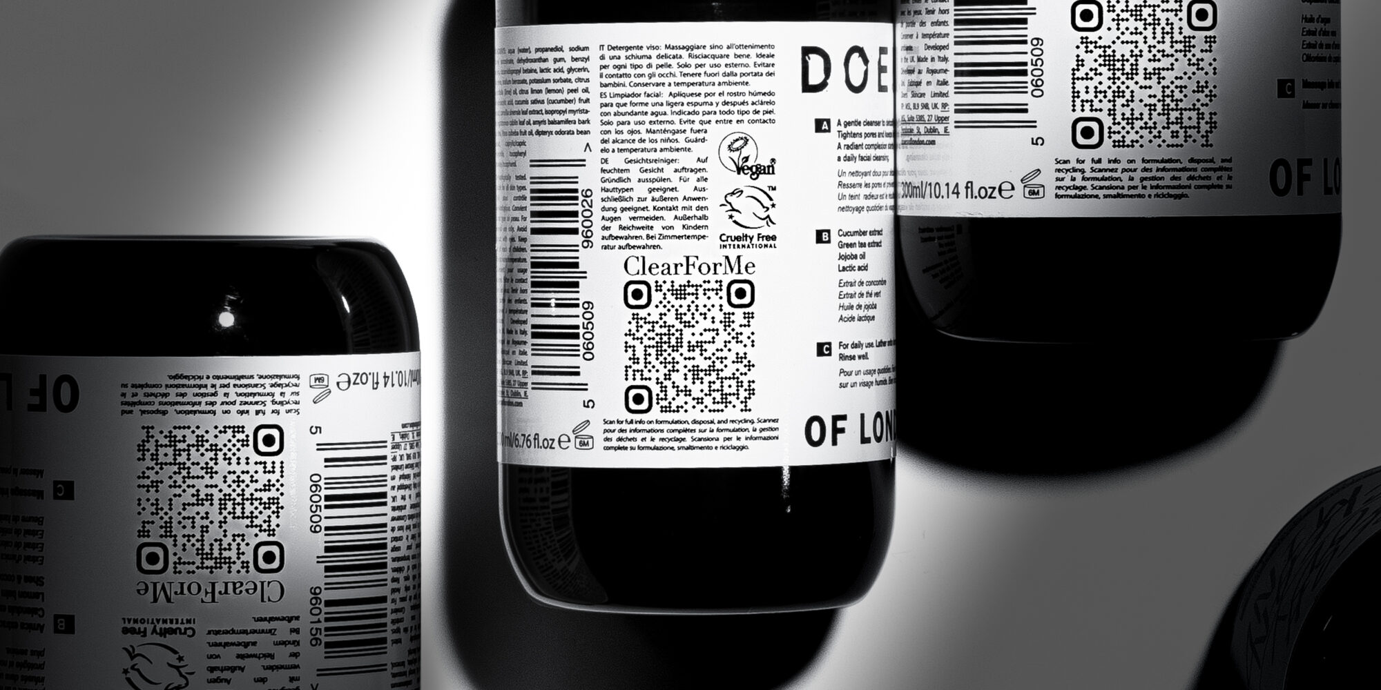 ClearForMe And Doers Of London Collaborate On QR Codes That Take Consumers Inside INCI Lists