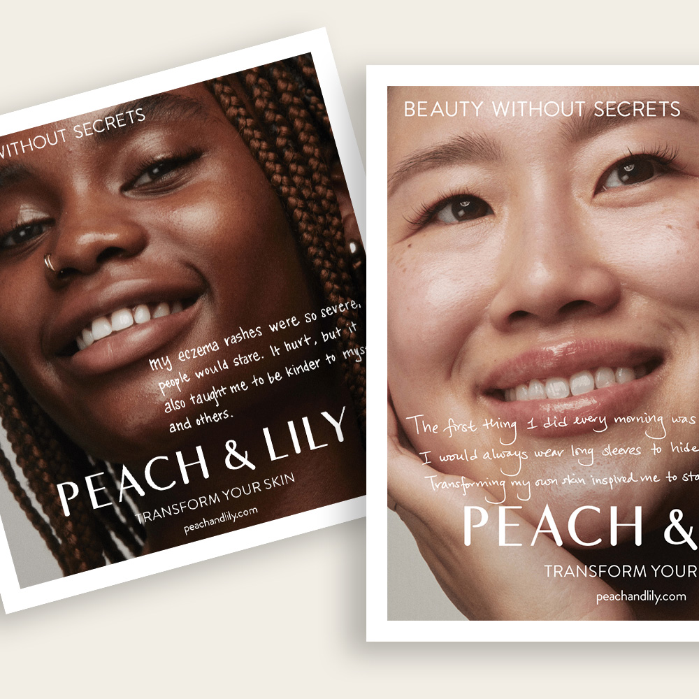 Peach & Lily’s First-Ever Brand Campaign Lets NYC Subway Riders In On People’s Skin Secrets