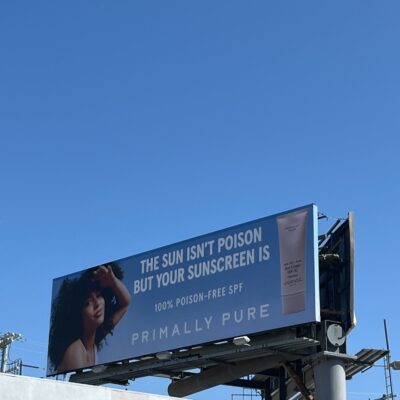 Primally Pure's Ad Campaign Calling Sunscreen 