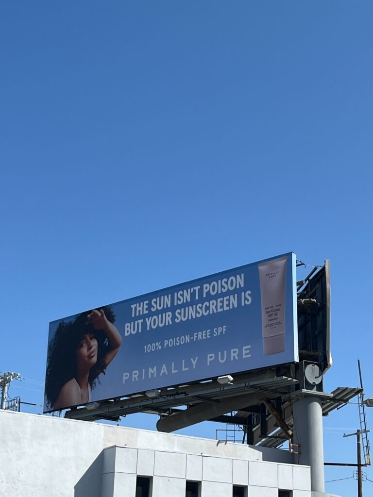 Primally Pure's Ad Campaign Calling Sunscreen 