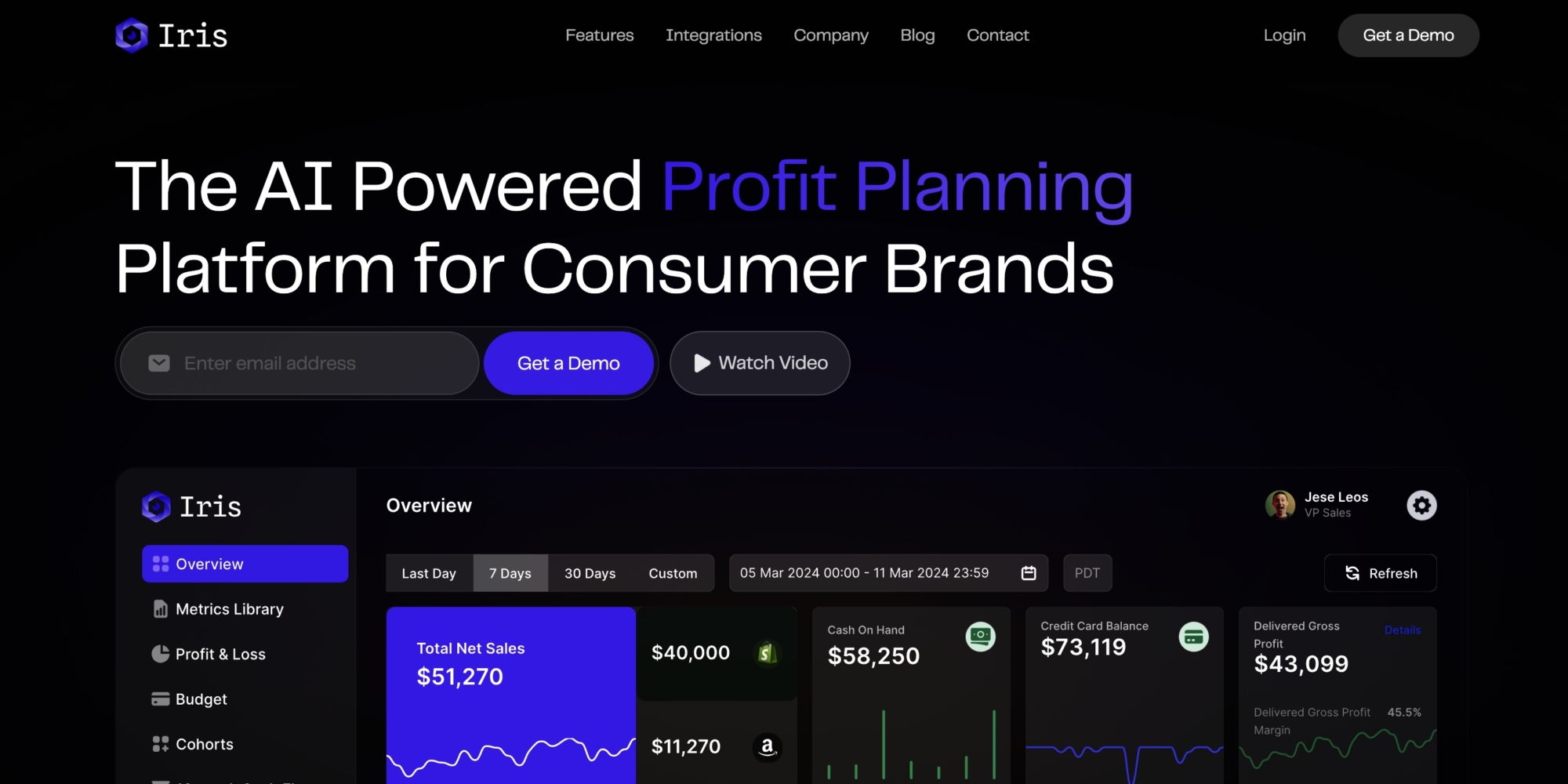 Iris Finance Raises $6.2M In Seed Funding To Become CPG Brands’ AI-Powered CFO